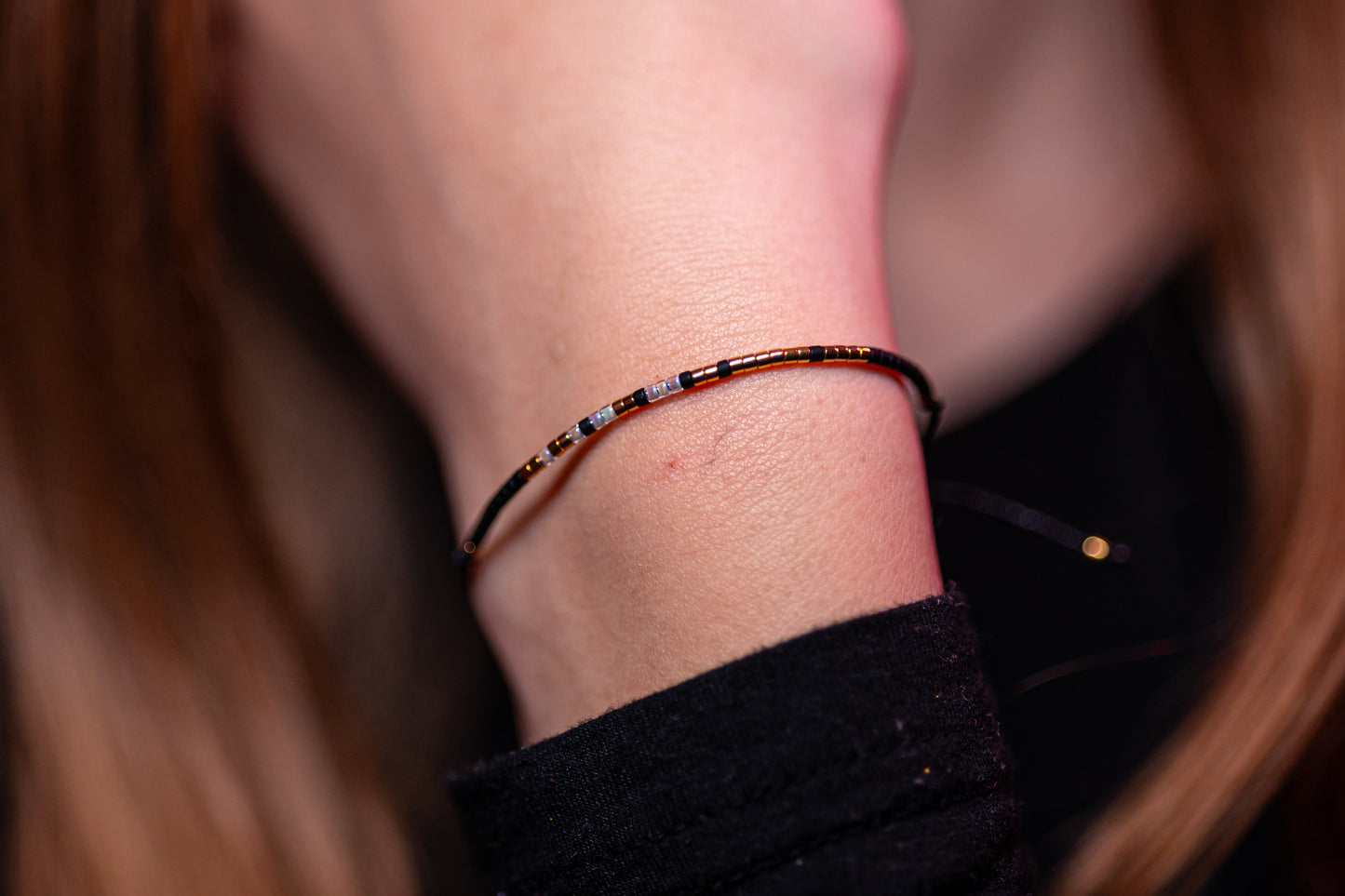 Brățară COD MORSE - Placată cu Aur