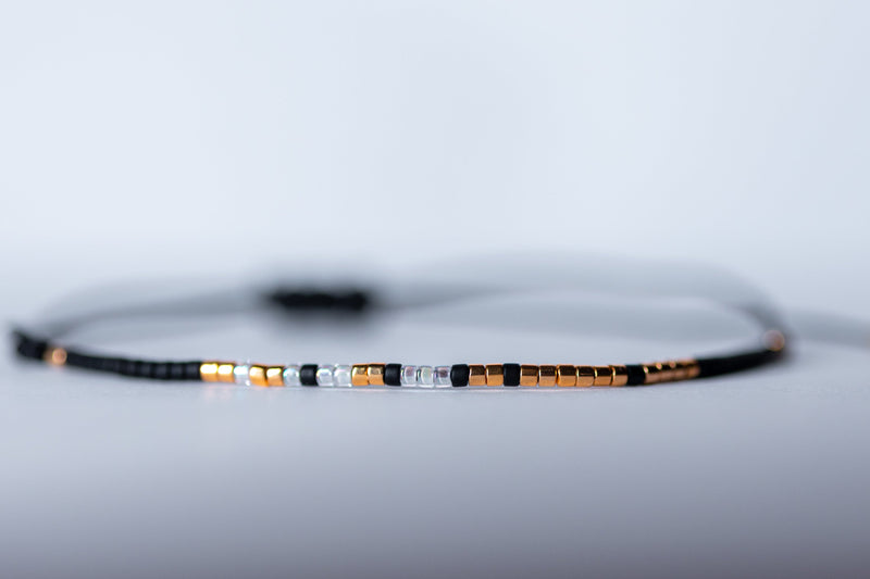 Brățară COD MORSE - Placată cu Aur