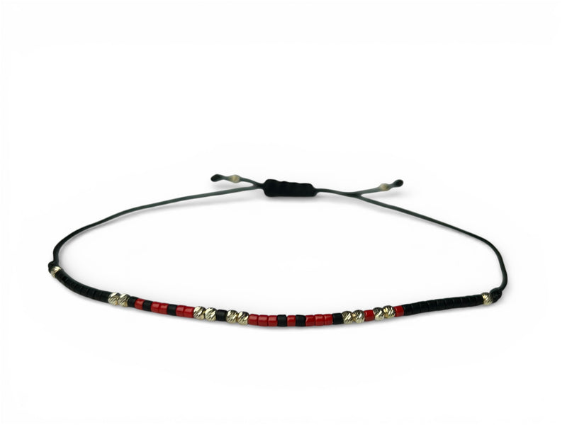 Brățară COD MORSE - '' TE IUBESC '' cu mărgele de ARGINT